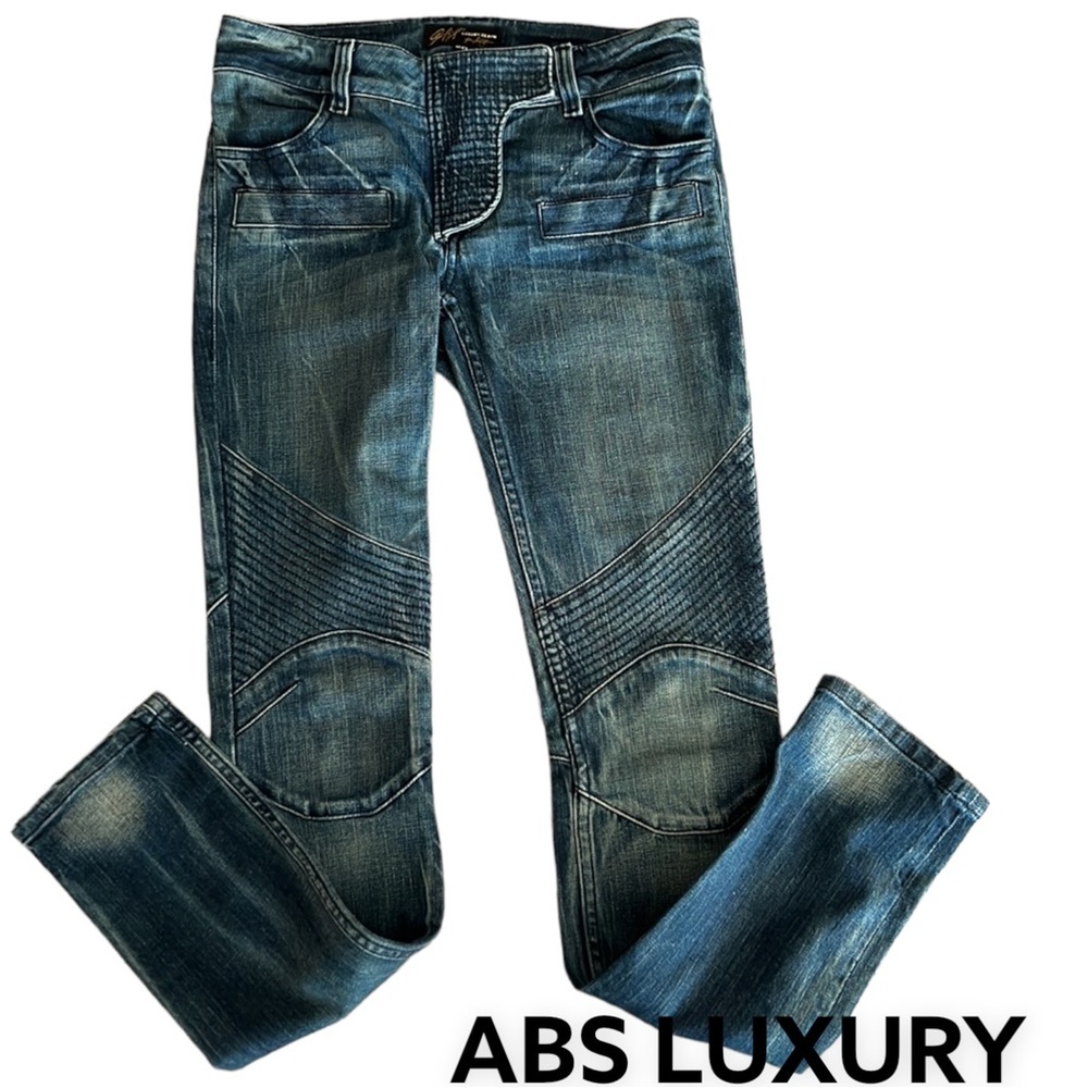 ABS Vintage Slim Jeans Luxury Denim Allen B Schwartz Skinny Distressed Sz 26​